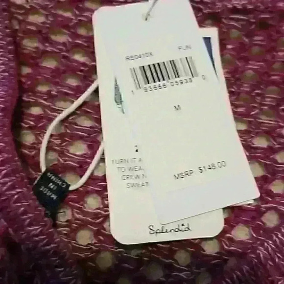 Splendid 2 way wear sweater sz medium - Picture 2 of 3